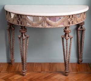 Coppia di consolles. XX secolo  - Asta ECLECTICA, the home of designer Nicol Castellini Baldissera - Associazione Nazionale - Case d'Asta italiane