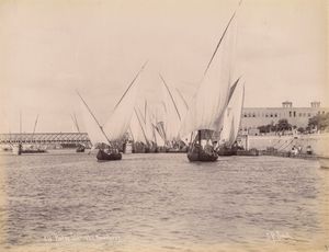 ,Pascal Sébah - Pont de Ghzireh (Ouverture)