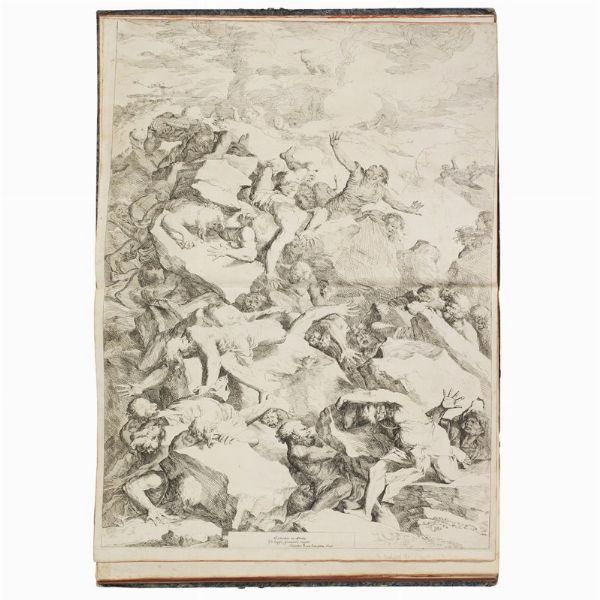 (Illustrati 700)   ROSA, Salvator (1615-1673) - ANTONINI, Carlo (1740-1821). [  Serie di LXXXV disegni in varie grandezze composti dal celebre pittore Salvator Rosa pubblicati ed incisi da Carlo Antonini.   In Roma: nella Stamperia dei Casaletti, 1780.]  - Asta Libri, manoscritti e autografi - Associazione Nazionale - Case d'Asta italiane