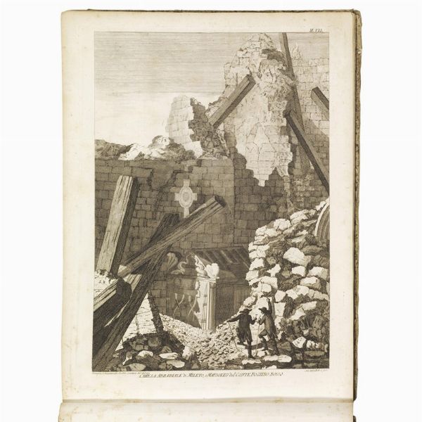 (Calabria - Illustrati 700)   [SARCONI, Michele.   Istoria de&rsquo; fenomeni del tremoto avvenuto nelle Calabrie, e nel Valdemone nell&rsquo;anno 1783. Posta in luce dalla Reale Accademia delle Scienze, e delle Belle Lettere di Napoli.   Napoli, Giuseppe Campo, 1784].  - Asta Libri, manoscritti e autografi - Associazione Nazionale - Case d'Asta italiane