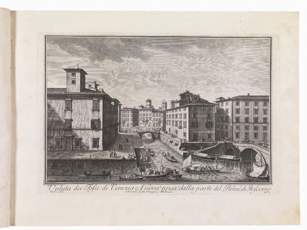 (Livorno - Illustrati 700)   TERRENI, Giuseppe Maria.   Raccolta delle pi&ugrave; belle vedute della citt&agrave; e porto di Livorno.   Livorno, Giuseppe Maria Terreni, 1783.  - Asta Libri, manoscritti e autografi - Associazione Nazionale - Case d'Asta italiane