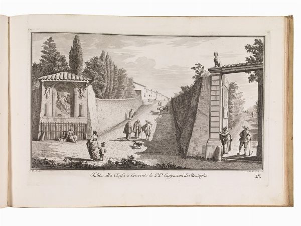 (Toscana &ndash; Viaggio &ndash; Illustrati 700)   ZOCCHI, Giuseppe.   Vedute delle ville, e d&rsquo;altri luoghi della Toscana.   Firenze, Giuseppe Allegrini, 1744.  - Asta Libri, manoscritti e autografi - Associazione Nazionale - Case d'Asta italiane