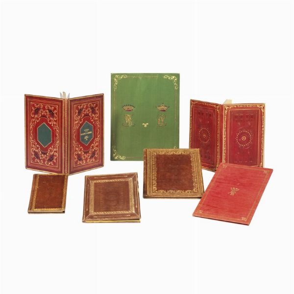 (Legature)   Lotto di 7 legature del XIX secolo.  - Asta Libri, manoscritti e autografi - Associazione Nazionale - Case d'Asta italiane