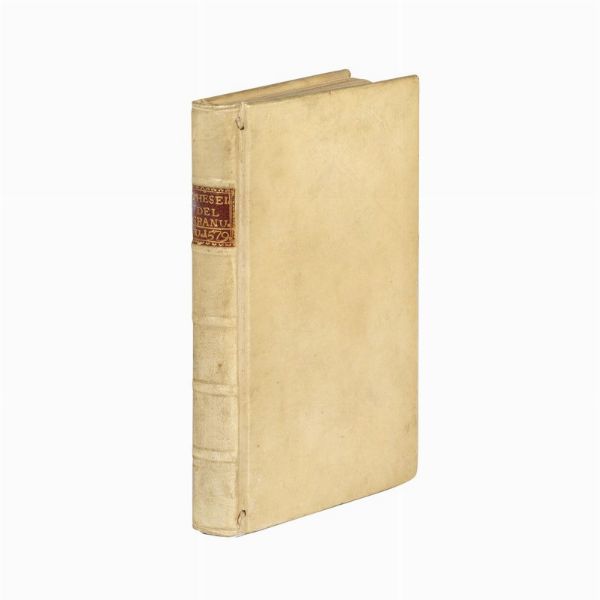 BOCCACCIO, Giovanni.   La Theseide di m. G. Boccaccio. Innamoramento piaceuole, & honesto di due giouani thebani.   In Lucca, appresso Vincenzo Busdraghi ad istantia di Giulio Guidoboni, 1579.  - Asta Libri, manoscritti e autografi - Associazione Nazionale - Case d'Asta italiane