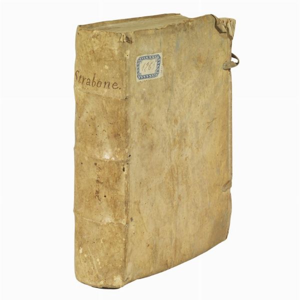 (Geografia)   STRABO.   La prima parte della Geografia di Strabone […] di greco tradotta in volgare italiano […].   In Venetia, appresso Francesco Senese, 1562.   [Legato con:]     La seconda parte della Geografia di Strabone di greco tradotta in volgare italiano […].   In Ferrara, appresso Francesco Senese, 1565.  - Asta Libri, manoscritti e autografi - Associazione Nazionale - Case d'Asta italiane