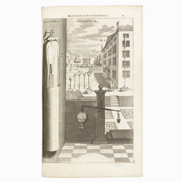 (Pneumatica - Astronomia - Elettrotecnica - Illustrati 600)   GUERICKE, Otto von.   Experimenta nova (ut vocantur) Magdeburgica de vacuo spatio.   Amsterdam, Joannes Jansson &agrave; Waesberg, 1672.  - Asta Libri, manoscritti e autografi - Associazione Nazionale - Case d'Asta italiane