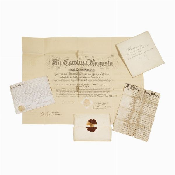 Patente d&rsquo;officio di Doganiere del Bestiame di Toma concesso a Giulio Sinibaldi e ai suoi successori. Roma, 1690.  - Asta Libri, manoscritti e autografi - Associazione Nazionale - Case d'Asta italiane