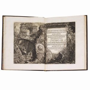 (Roma - Architettura - Illustrati 800)   PIRANESI, Giovanni Battista.   Le antichit&agrave; romane.   Parigi, da&rsquo; Torchi de&rsquo; Fratelli Firmin Didot Libraj, 1835.  - Asta Libri, manoscritti e autografi - Associazione Nazionale - Case d'Asta italiane