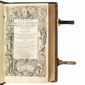 (Botanica - Illustrati 500)   MATTIOLI, Pietro Andrea.   Opera qu&aelig; extant omnia  . [Francoforte], officina Nicolai Bass&aelig;i, 1598.  - Asta Libri, manoscritti e autografi - Associazione Nazionale - Case d'Asta italiane