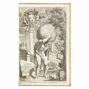 (Emblemi - Illustrati 600)   PICINELLI, Filippo.   Mondo simbolico formato d&rsquo;imprese scelte, spiegate, ed illustrate con sentenze, ed eruditioni, sacre, e profane.   In Milano, nella stampa di Francesco Vigone, 1669.  - Asta Libri, manoscritti e autografi - Associazione Nazionale - Case d'Asta italiane