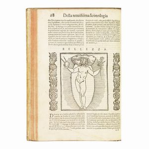 (Emblemi - Illustrati 500)   RIPA, Cesare.   Della nouissima iconologia … Ampliata in quest'ultima editione non solo dallo stesso auttore di Trecento, e cinquantadue imagini, … Ma ancora arrichita ... dal sig. Gio. Zaratino Castellini romano.   In Padoua, per Pietro Paolo Tozzi, 1625.  - Asta Libri, manoscritti e autografi - Associazione Nazionale - Case d'Asta italiane