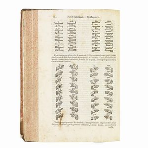 (Geroglifici - Occulta - Illustrati 500)   VALERIANO, Pierio.   Ieroglifici, ouero Commentari delle occulte significationi de gli Egittij, & d&rsquo;altre nationi.   In Venetia, appresso Gio. Antonio, e Giacomo De&rsquo; Franceschi, 1602.  - Asta Libri, manoscritti e autografi - Associazione Nazionale - Case d'Asta italiane
