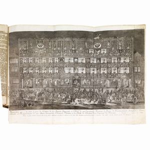 (Feste - Illustrati 700)   CARLO VII DI BAVIERA (1697-1745).   Vollstandiges Diarium von ... Begebenheiten Die sich vor, in und nach der... Wahl und Cronungn des Fursten Carls des VII ... zugetragen   [and:]   Cronung, der... Furstin... Maria Amalia.   Frankfurt: Johann David Jung, 1742-1743.  - Asta Libri, manoscritti e autografi - Associazione Nazionale - Case d'Asta italiane