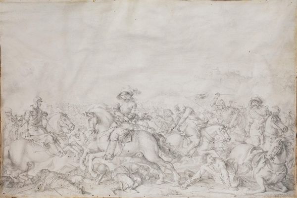 Da Jacques Courtois, il Borgognone  - Asta Opere su carta: disegni e stampe dal XVI al XIX secolo  - Associazione Nazionale - Case d'Asta italiane
