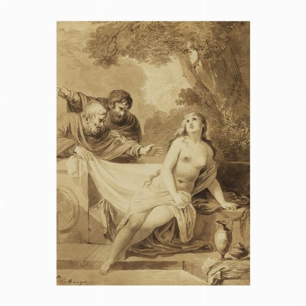 LOTTO DI DUE DISEGNI DEL SEC. XVIII  - Asta Opere su carta: disegni e stampe dal XVI al XIX secolo  - Associazione Nazionale - Case d'Asta italiane