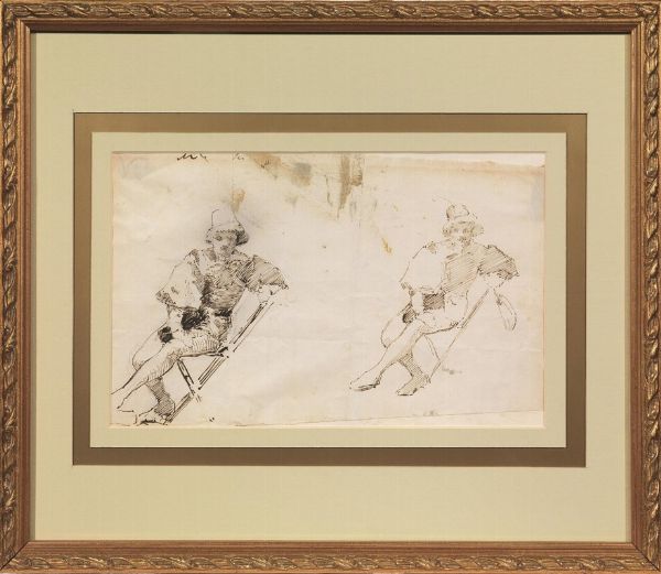 Scuola veneta, sec. XIX  - Asta Opere su carta: disegni e stampe dal XVI al XIX secolo  - Associazione Nazionale - Case d'Asta italiane