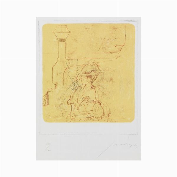 Scuola del sec. XX  - Asta Opere su carta: disegni e stampe dal XVI al XIX secolo  - Associazione Nazionale - Case d'Asta italiane
