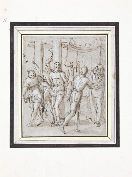 Scuola toscana, fine sec. XVI  - Asta Opere su carta: disegni e stampe dal XVI al XIX secolo  - Associazione Nazionale - Case d'Asta italiane