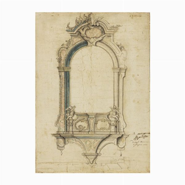 Scuola italiana, sec. XVIII  - Asta Opere su carta: disegni e stampe dal XVI al XIX secolo  - Associazione Nazionale - Case d'Asta italiane