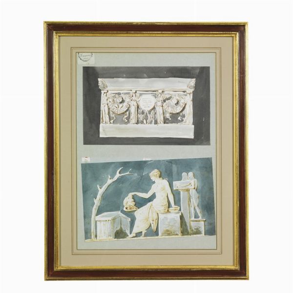 Pierre Fran&ccedil;ois L&eacute;onard Fontaine  - Asta Opere su carta: disegni e stampe dal XVI al XIX secolo  - Associazione Nazionale - Case d'Asta italiane