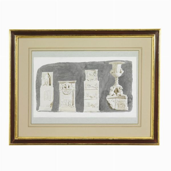 Pierre Fran&ccedil;ois L&eacute;onard Fontaine  - Asta Opere su carta: disegni e stampe dal XVI al XIX secolo  - Associazione Nazionale - Case d'Asta italiane