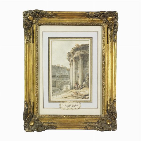 Victor Jean Nicolle  - Asta Opere su carta: disegni e stampe dal XVI al XIX secolo  - Associazione Nazionale - Case d'Asta italiane