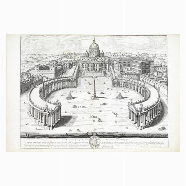 Giovanni Battista Falda  - Asta Opere su carta: disegni e stampe dal XVI al XIX secolo  - Associazione Nazionale - Case d'Asta italiane