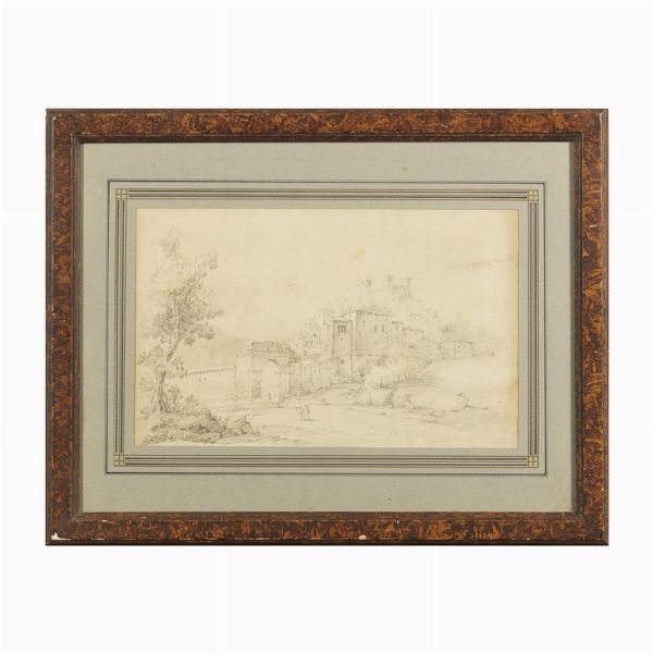 LOTTO DI VEDUTE DI ROMA  E DELLA CAMPAGNA LAZIALE, SEC. XIX  - Asta Opere su carta: disegni e stampe dal XVI al XIX secolo  - Associazione Nazionale - Case d'Asta italiane
