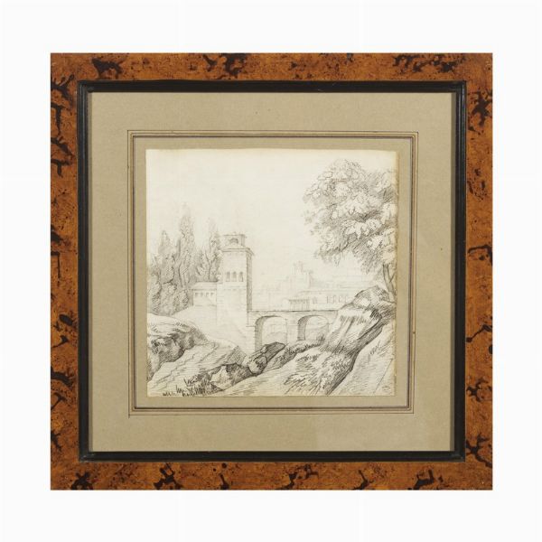 LOTTO DI VEDUTE DI ROMA  E DELLA CAMPAGNA LAZIALE, SEC. XIX  - Asta Opere su carta: disegni e stampe dal XVI al XIX secolo  - Associazione Nazionale - Case d'Asta italiane