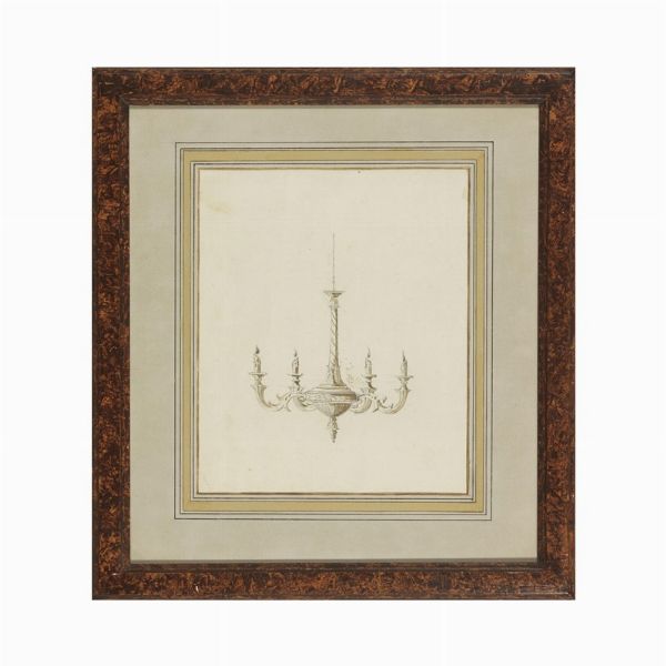 Scuola italiana, sec. XVIII  - Asta Opere su carta: disegni e stampe dal XVI al XIX secolo  - Associazione Nazionale - Case d'Asta italiane