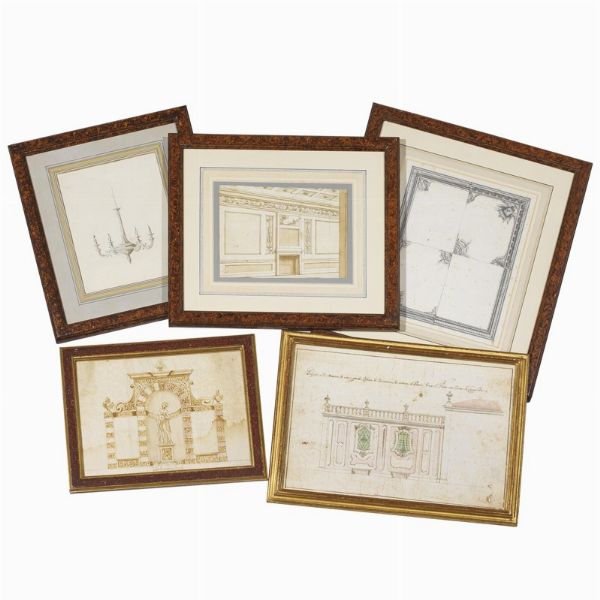 Scuola italiana, sec. XVIII  - Asta Opere su carta: disegni e stampe dal XVI al XIX secolo  - Associazione Nazionale - Case d'Asta italiane