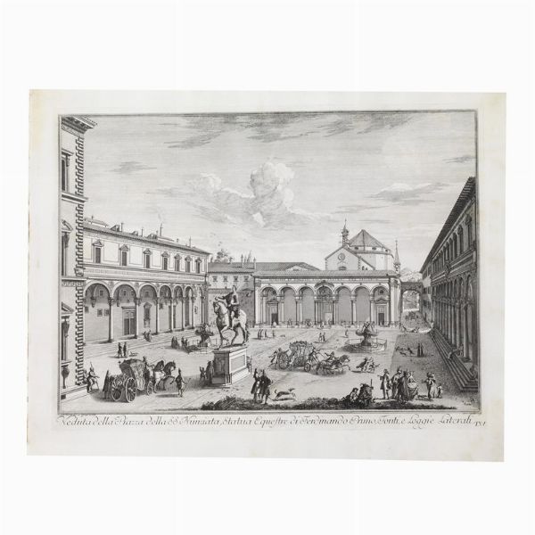 Giuseppe Zocchi (da)  - Asta Opere su carta: disegni e stampe dal XVI al XIX secolo  - Associazione Nazionale - Case d'Asta italiane