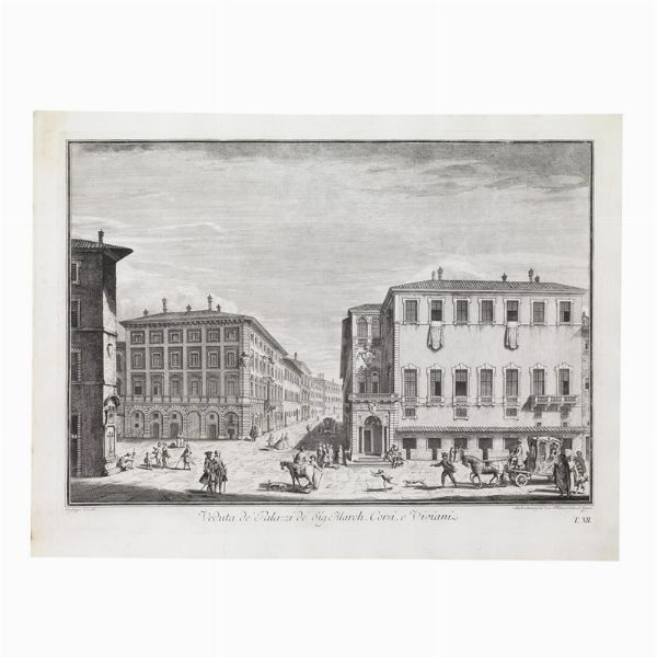 Giuseppe Zocchi (da)  - Asta Opere su carta: disegni e stampe dal XVI al XIX secolo  - Associazione Nazionale - Case d'Asta italiane