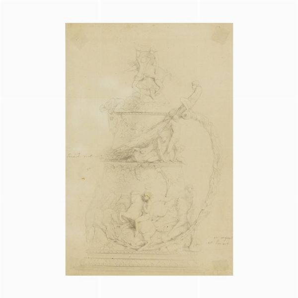 LOTTO DI DUE PROGETTI DI ARGENTERIE  - Asta Opere su carta: disegni e stampe dal XVI al XIX secolo  - Associazione Nazionale - Case d'Asta italiane