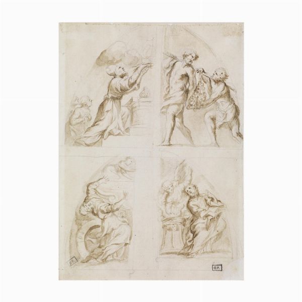 Artista del sec. XVII  - Asta Opere su carta: disegni e stampe dal XVI al XIX secolo  - Associazione Nazionale - Case d'Asta italiane
