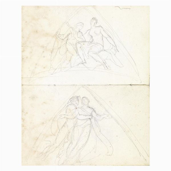 Artista neoclassico, inizio sec. XIX  - Asta Opere su carta: disegni e stampe dal XVI al XIX secolo  - Associazione Nazionale - Case d'Asta italiane