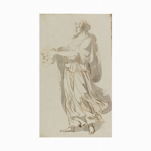 Scuola italiana, sec. XIX  - Asta Opere su carta: disegni e stampe dal XVI al XIX secolo  - Associazione Nazionale - Case d'Asta italiane