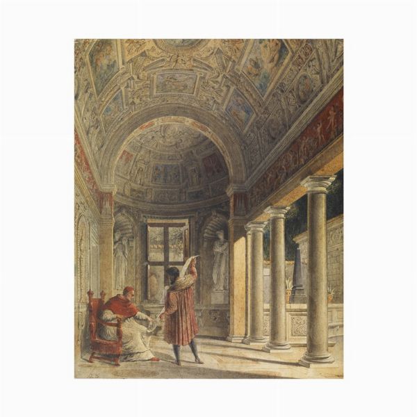 Artista della prima met&agrave; del sec. XIX  - Asta Opere su carta: disegni e stampe dal XVI al XIX secolo  - Associazione Nazionale - Case d'Asta italiane