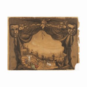 LOTTO DI QUATTRO DISEGNI DI SOGGETTO SATANICO  - Asta Opere su carta: disegni e stampe dal XVI al XIX secolo  - Associazione Nazionale - Case d'Asta italiane