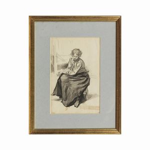 Artista dell'inizio del sec. XX  - Asta Opere su carta: disegni e stampe dal XVI al XIX secolo  - Associazione Nazionale - Case d'Asta italiane