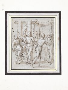 Scuola toscana, fine sec. XVI  - Asta Opere su carta: disegni e stampe dal XVI al XIX secolo  - Associazione Nazionale - Case d'Asta italiane