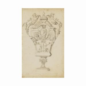 LOTTO DI DUE PROGETTI DI ARGENTERIE  - Asta Opere su carta: disegni e stampe dal XVI al XIX secolo  - Associazione Nazionale - Case d'Asta italiane