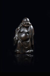 BUDDHA - Buddha in ceramica Gingxing  Giappone  XIX secolo. h cm 24 5x15