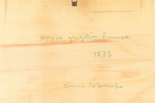 Gianni Colombo : Doppia linea bianca  - Asta Arte Moderna e Contemporanea - Associazione Nazionale - Case d'Asta italiane