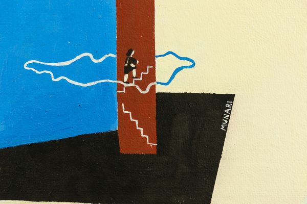 BRUNO MUNARI : Tavola per cantastorie di Campari, 1932  - Asta Arte Moderna e Contemporanea - Associazione Nazionale - Case d'Asta italiane