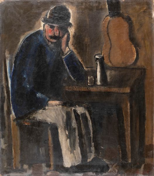 Mario Sironi : All'osteria - Fiaccheraio  - Asta Arte Moderna e Contemporanea - Associazione Nazionale - Case d'Asta italiane