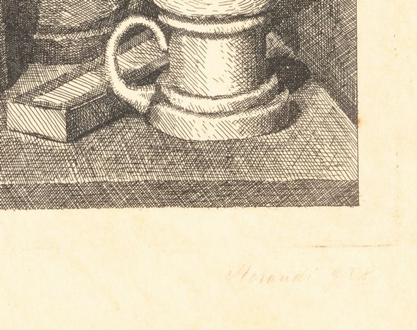 Giorgio Morandi : Grande natura morta con la lampada a destra  - Asta Arte Moderna e Contemporanea - Associazione Nazionale - Case d'Asta italiane