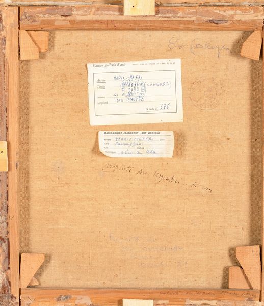 Mario Mafai : Paesaggio (Lungara)  - Asta Arte Moderna e Contemporanea - Associazione Nazionale - Case d'Asta italiane