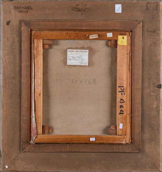 Massimo Campigli : Figure nelle nicchie  - Asta Arte Moderna e Contemporanea - Associazione Nazionale - Case d'Asta italiane