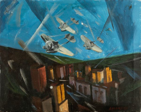 Alfredo Gauro Ambrosi : Volo su New York  - Asta Arte Moderna e Contemporanea - Associazione Nazionale - Case d'Asta italiane